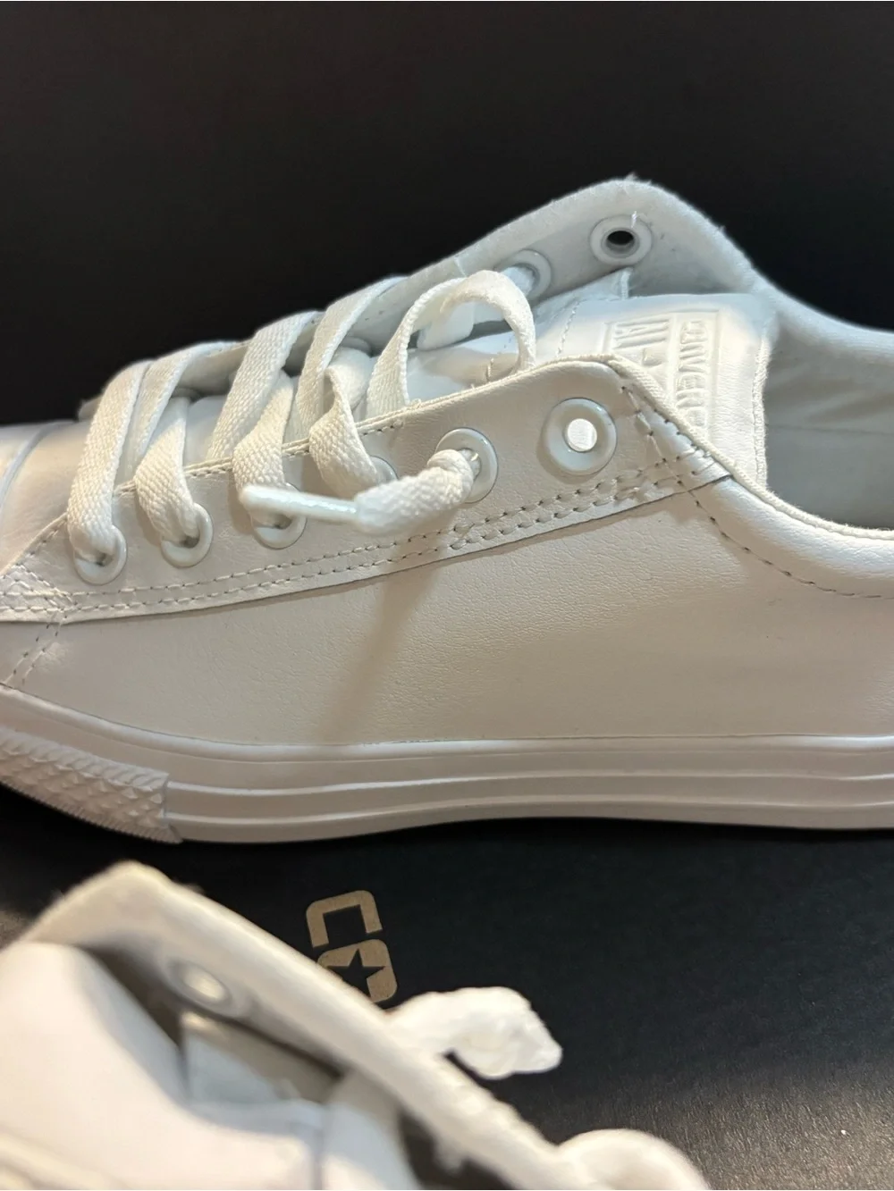 Converse Kids White Low-Top Canvas Sneakers